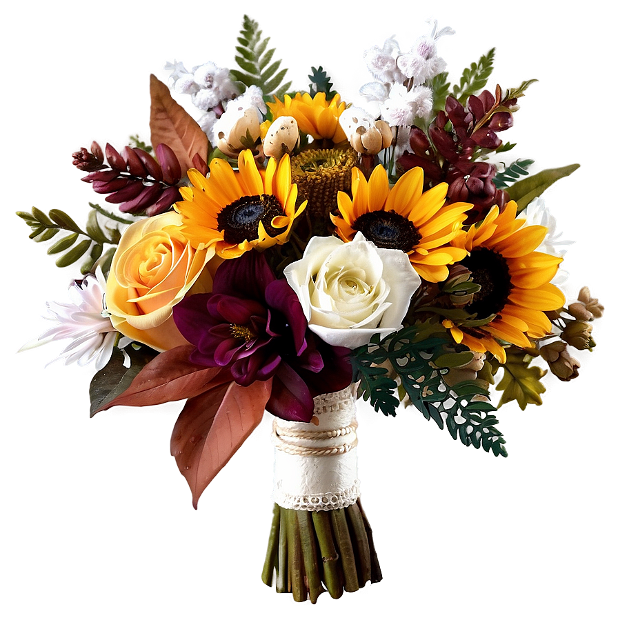 Autumn Wedding Bouquets Png Vns53 Image