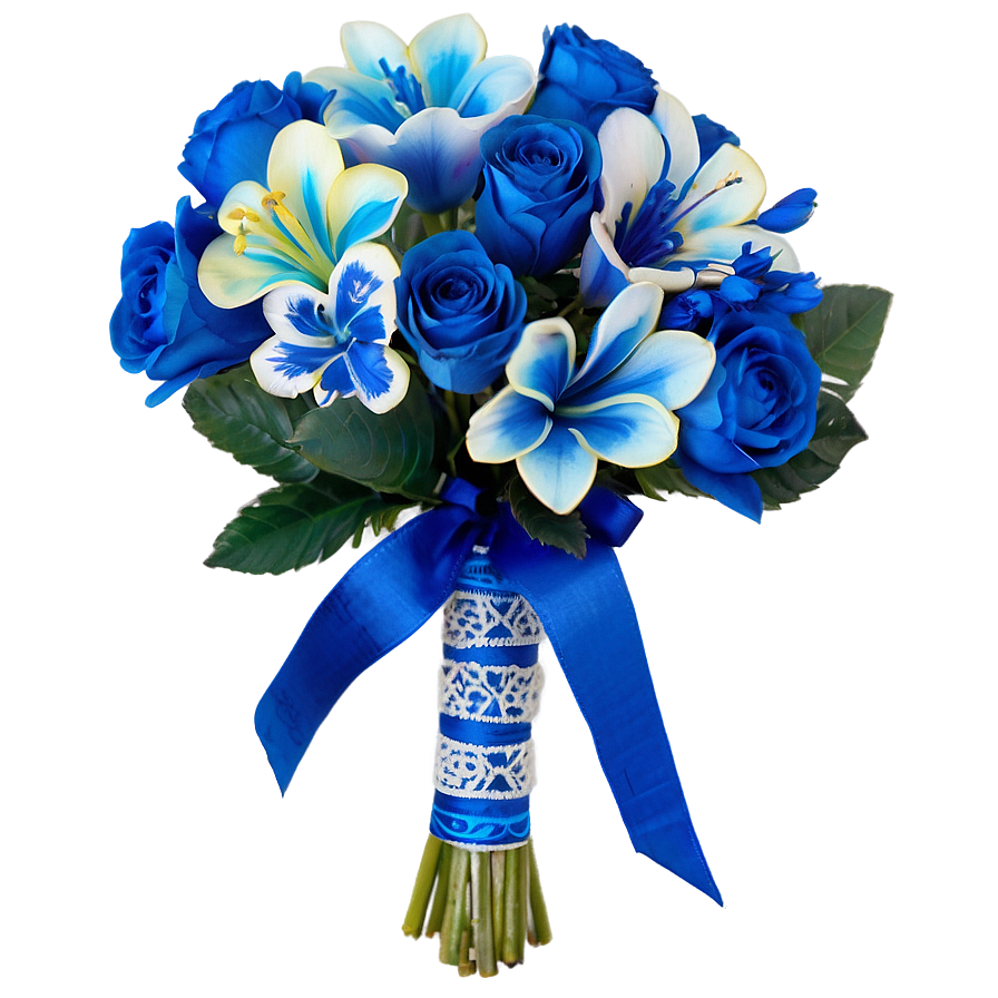 Blue Wedding Bouquets Png 06292024 Image