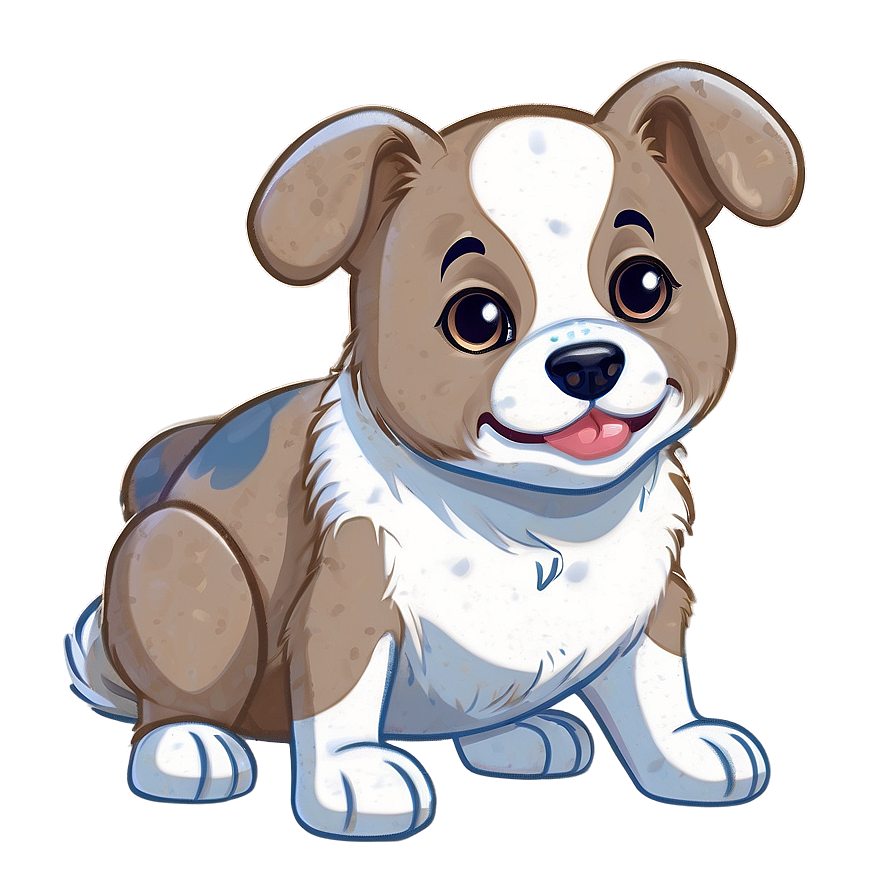 Kawaii Dog Holding A Heart Png 25 Image