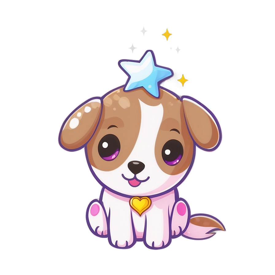 Kawaii Dog With A Magic Wand Png 06292024 Image