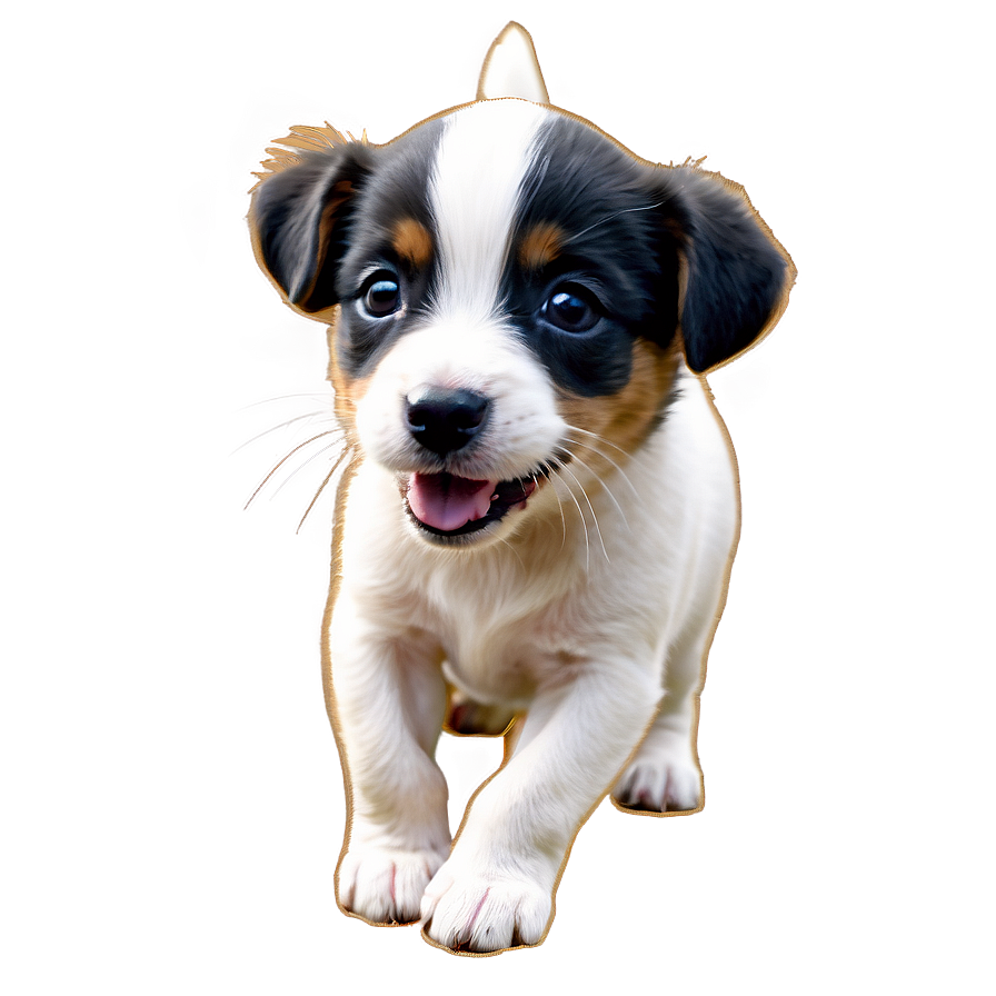 Playful Kawaii Puppy Art Png Qwh Image