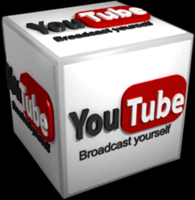 3 D You Tube Logo Cube PNG Image