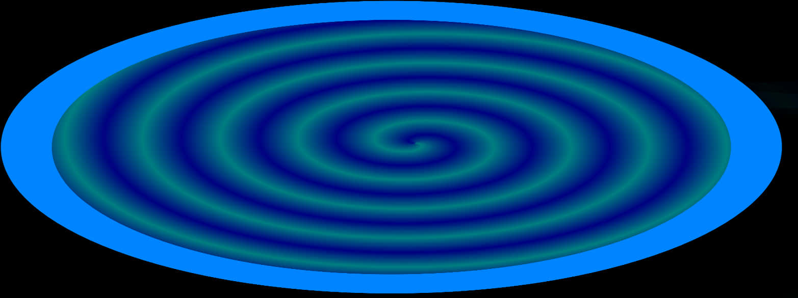 Abstract Blue Spiral Portal PNG Image