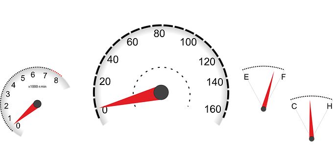 Car Dashboard Gauges Vector PNG Image