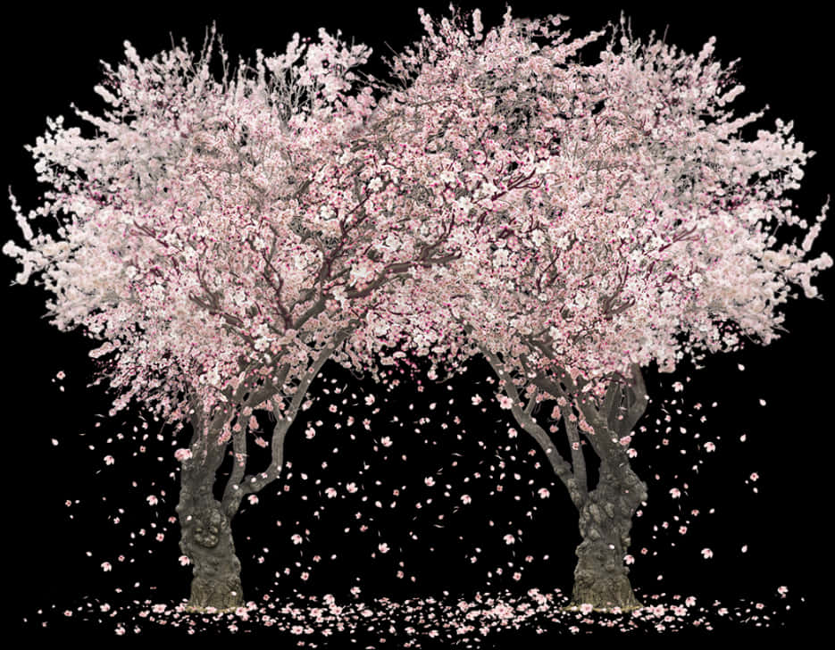 Cherry Blossom Bliss PNG Image