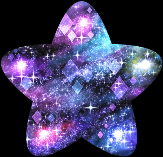 Galactic_ Star_ Pattern PNG Image