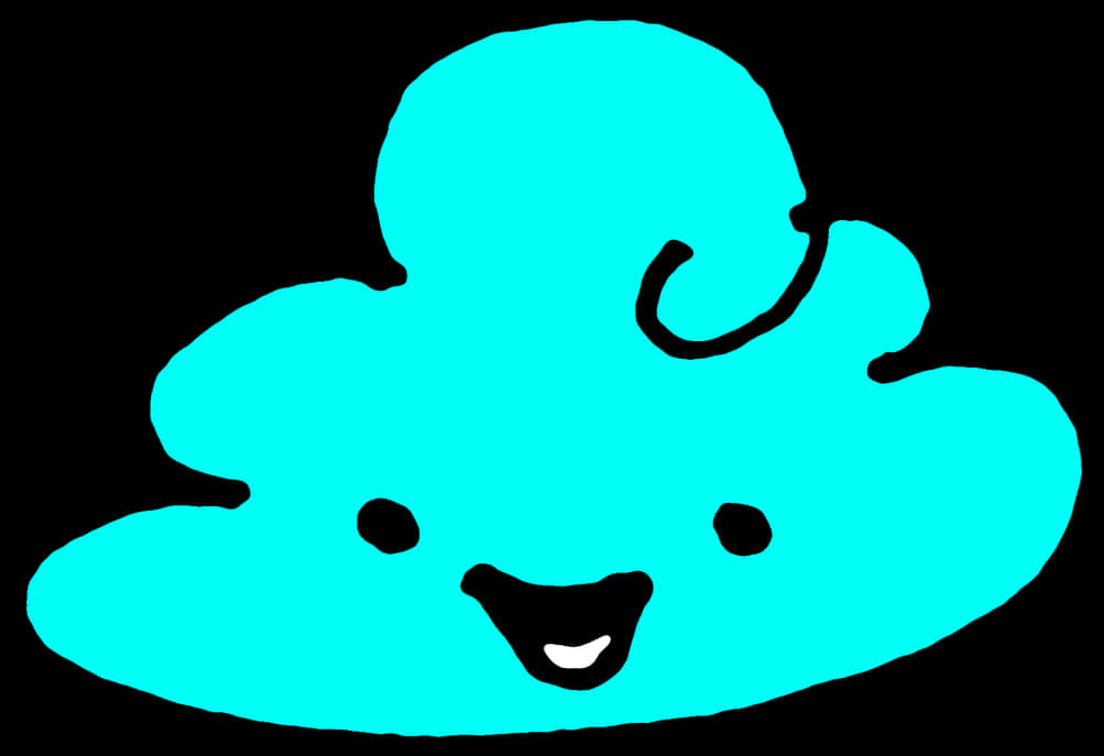 Happy Cloud Cartoon Character PNG Image