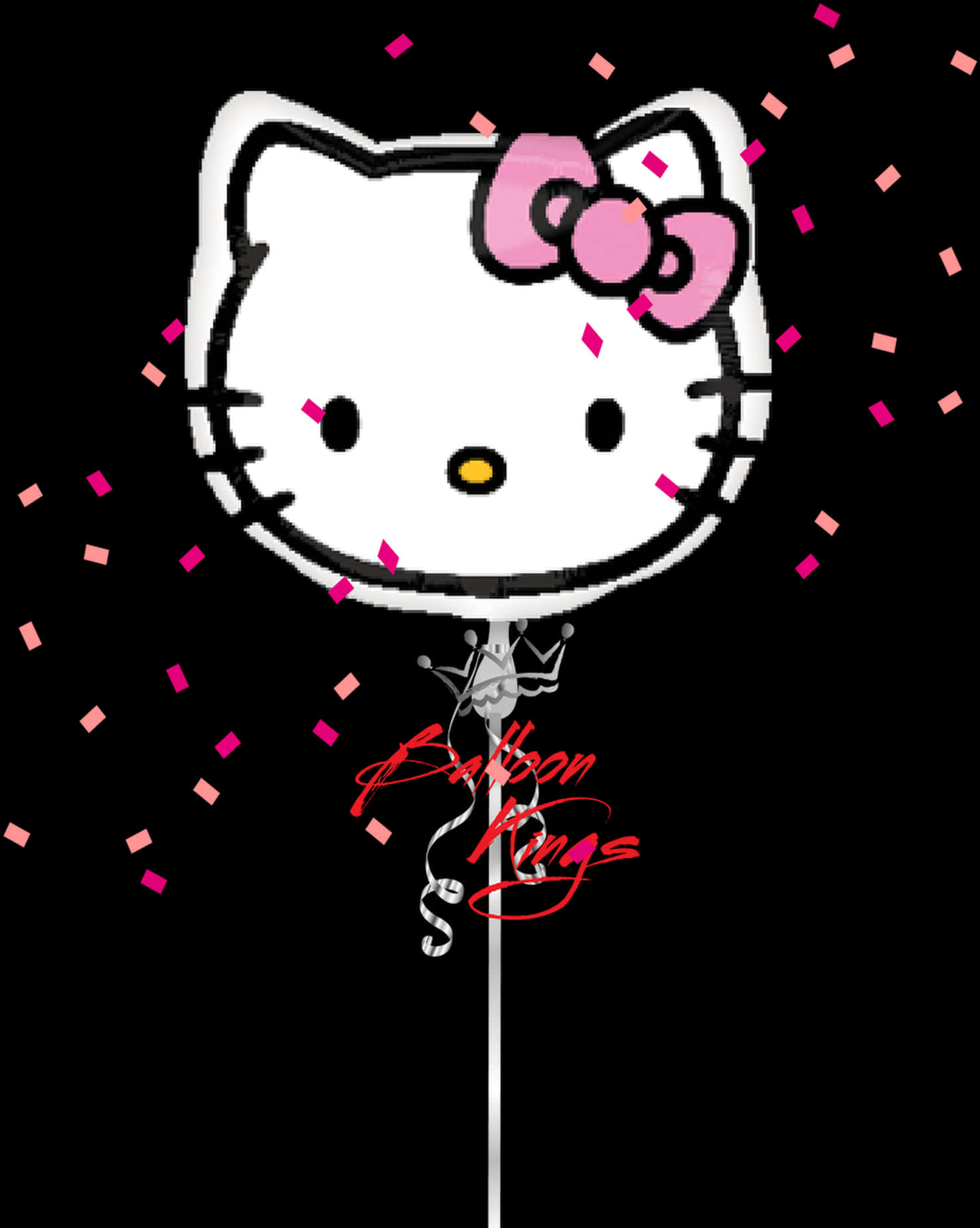 Hello Kitty Balloon Design PNG Image