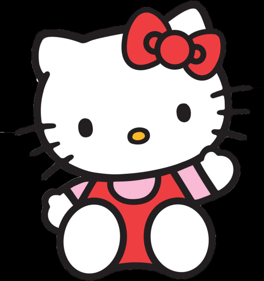 Hello Kitty Classic Pose PNG Image