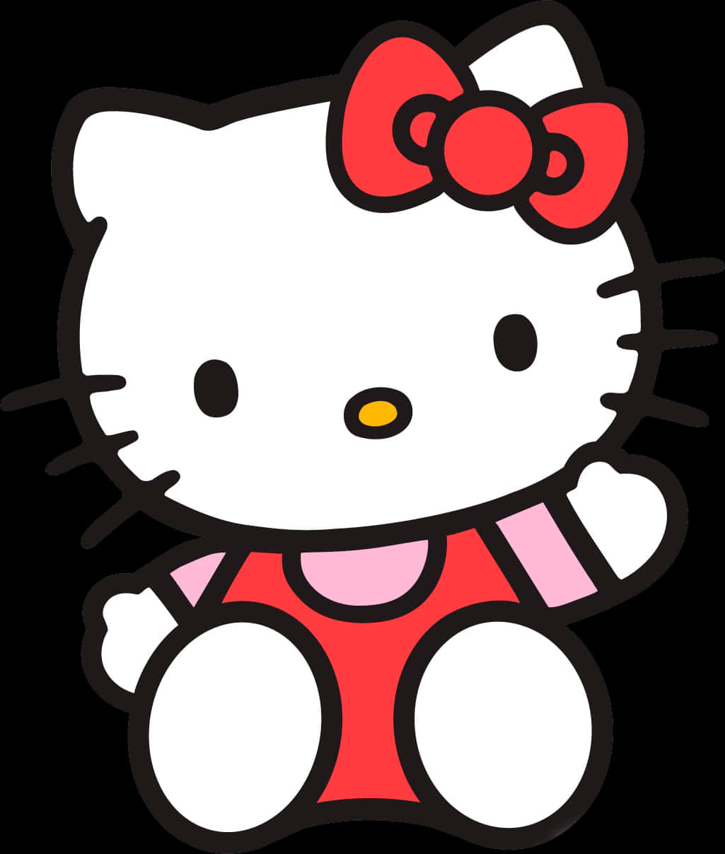 Hello Kitty Classic Pose PNG Image