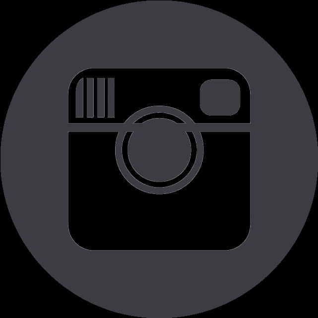 Instagram Logo Blackand White PNG Image