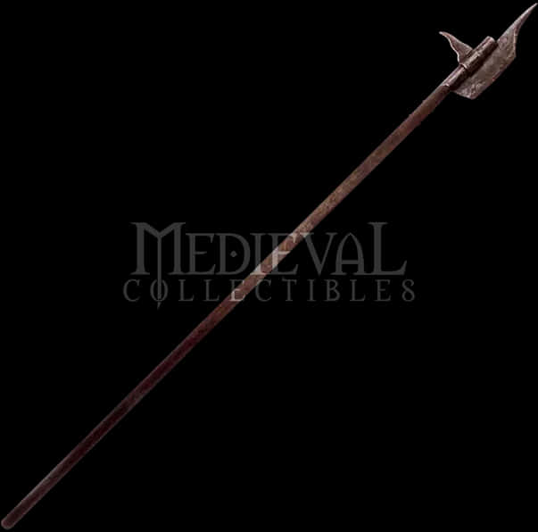 Medieval Halberd Weapon PNG Image