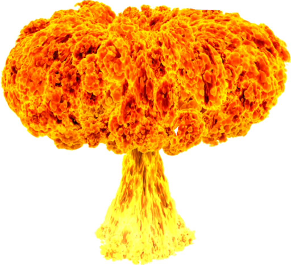 Mushroom Cloud Explosion PNG Image