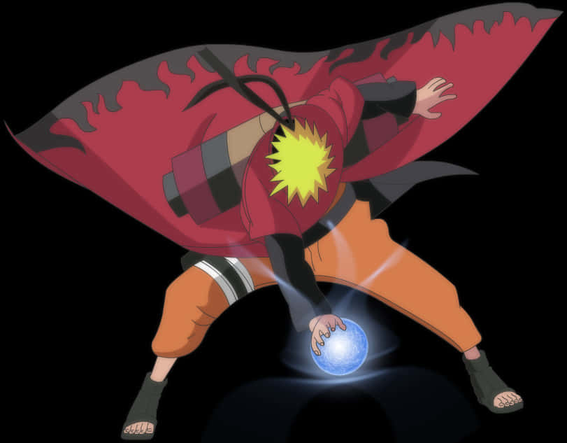 Naruto Rasengan Chakra Cloak PNG Image