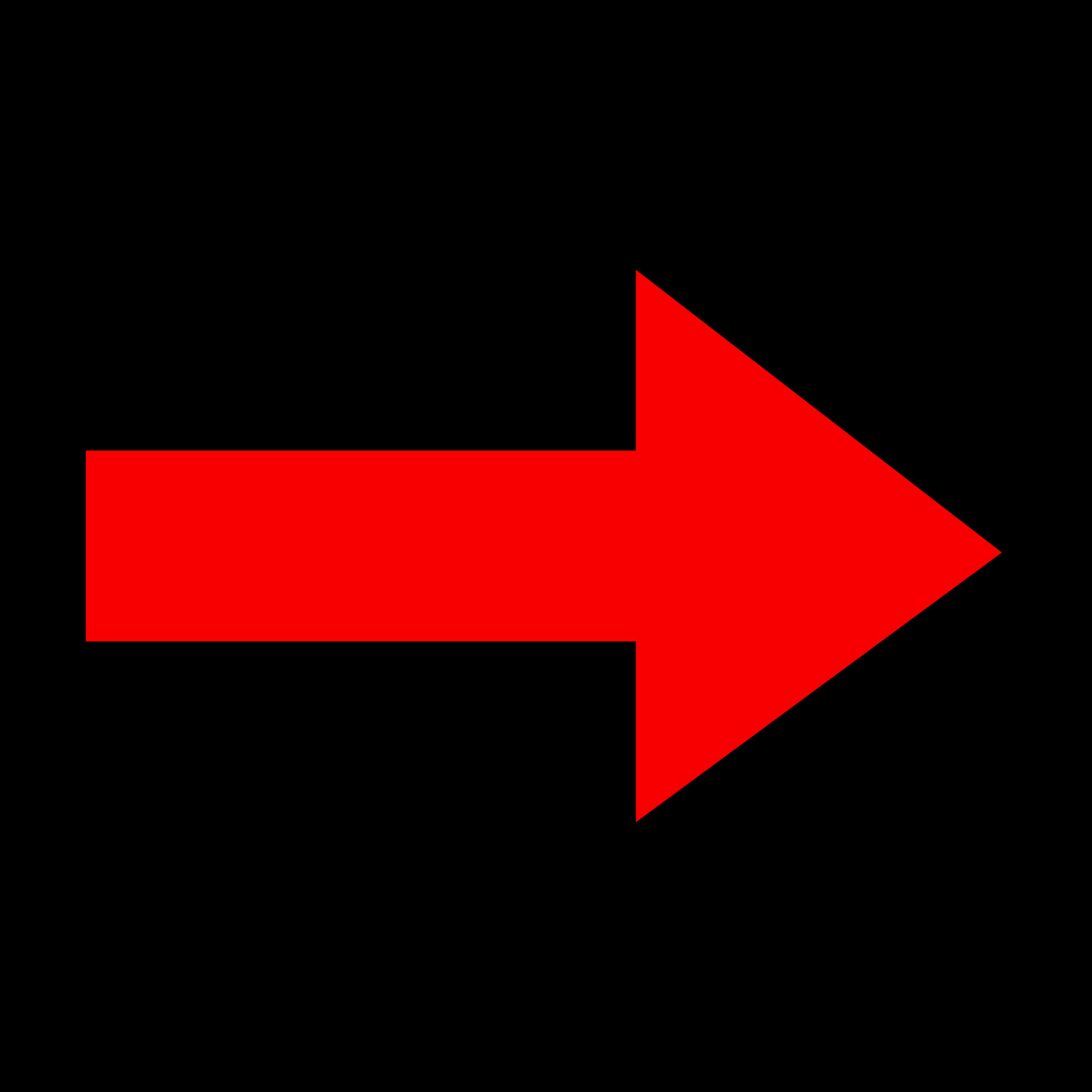 Red Directional Arrow PNG Image