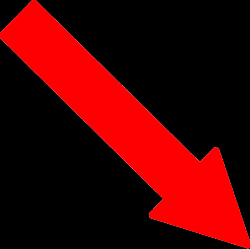 Red Downward Arrow Graphic PNG Image