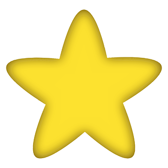 Yellow Star Graphic PNG Image