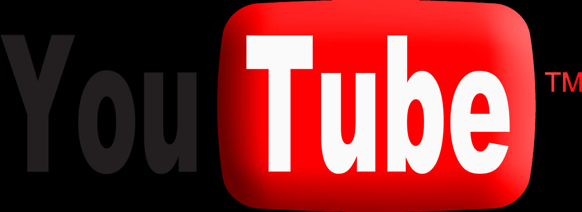 You Tube Logo Black Background PNG Image